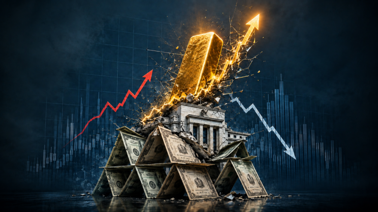 Google-Trends-Vergleich zu Gold, Öl, Silber und Dollar im August 2026